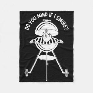 Meat Smoker Smoking Meat Grilling Barbecue Lover B Fleece Blanket