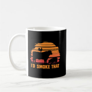 Meat Smoking Barbecue Chef Steak Grilling BBQ Coffee Mug