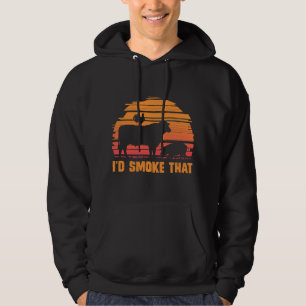 Meat Smoking Barbecue Chef Steak Grilling BBQ Hoodie