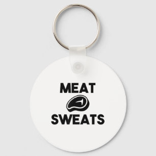 Meat Sweats For Grilling Chef Smoker Bbq King Beef Key Ring