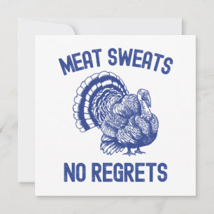 Meat Sweats No Regrets Holiday Card
