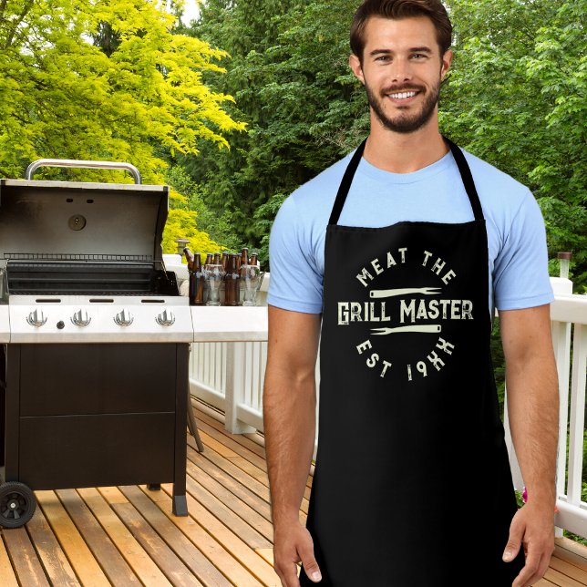 Meat the Grill Master BBQ Apron (Creator Uploaded)