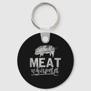 Meat Whisperer Grilling Meat Smoking Bbq Funny Bar Key Ring