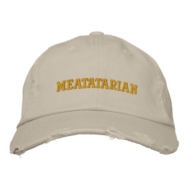 Meatatarian Embroidered Hat (Front)