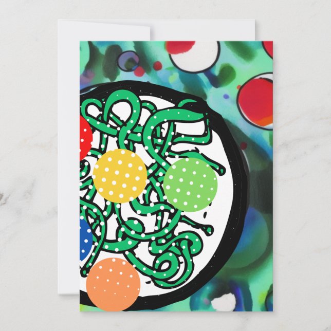 Meatball Madness Holiday Card (Front)