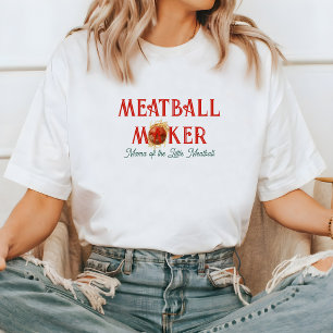 Meatball Maker   Mama of the Little Meatball Tri-Blend Shirt