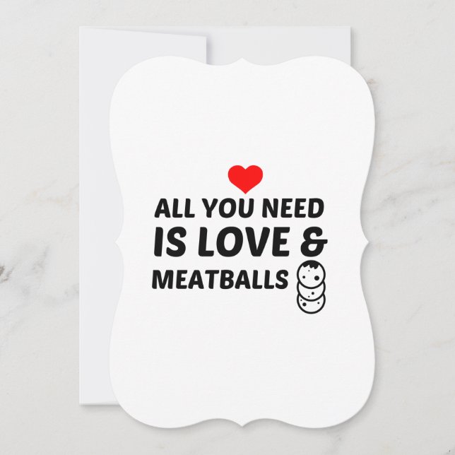 MEATBALLS AND LOVE ANNOUNCEMENT (Front)