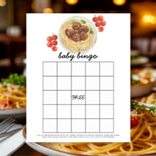 Meatballs - Baby shower bingo game