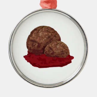 Meatballs in Sauce Metal Tree Decoration