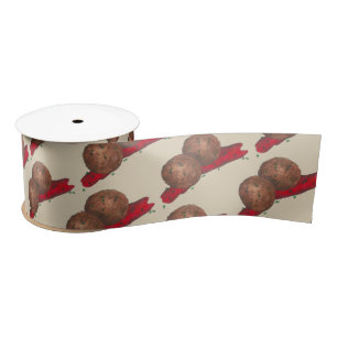 Meatballs Marinara Italian Restaurant Food Cooking Satin Ribbon