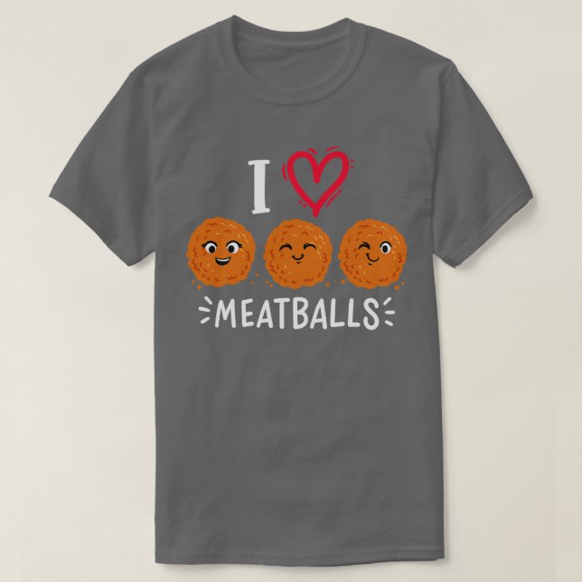 Meatballs Meatball Lover Kawaii T-Shirt (Design Front)