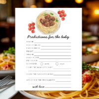 Meatballs pasta - baby predictions and advice