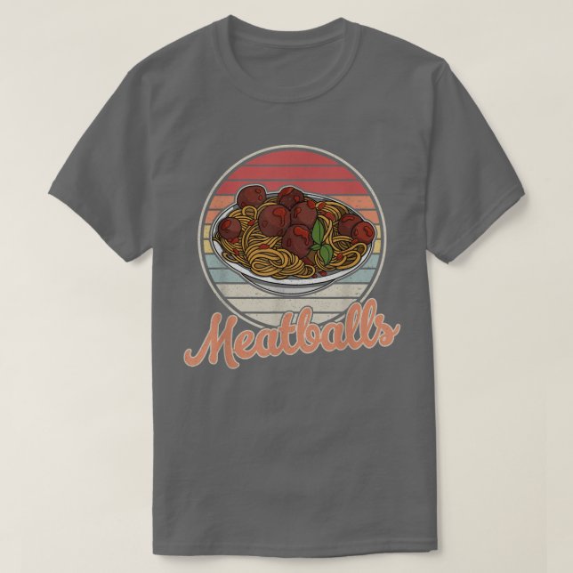meatballs spaghetti cuisine italy butchers chefs51 T-Shirt (Design Front)
