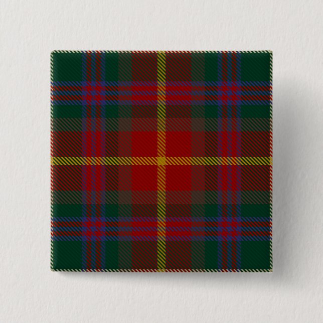 Meath County Irish Tartan 15 Cm Square Badge (Front)