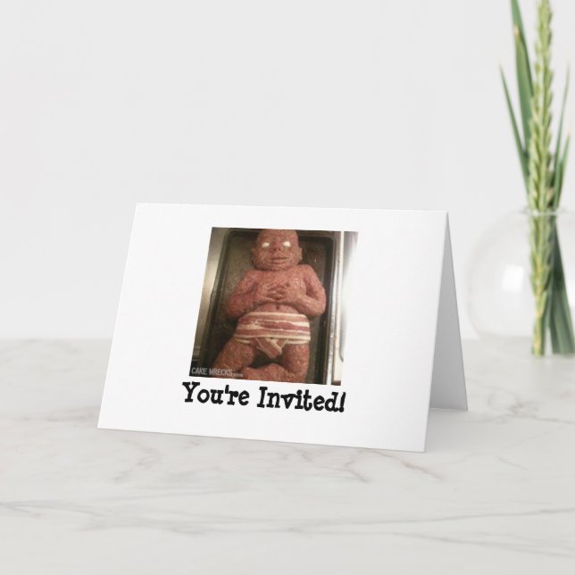 Meatloaf Baby Invitation Card (Front)