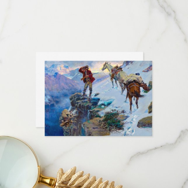 Meat's Not Meat 'Till it's in the Pan by Russell Thank You Card (Front/Back In Situ)