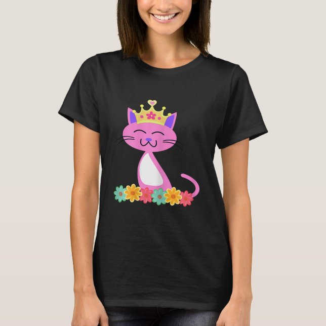 Meautastic Princess Cat Princess With T-Shirt (Front)