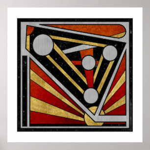 Mécanique Céleste – Retro Futurist Industrial Art Poster