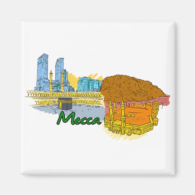 Mecca - Saudi Arabia.png Magnet (Front)