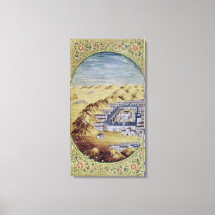 Mecca surrounded by the Mountains of Arafa Canvas Print