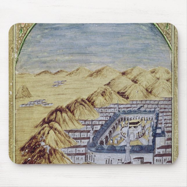 Mecca surrounded by the Mountains of Arafa Mouse Pad (Front)
