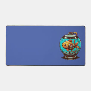 Mech fish desk mat