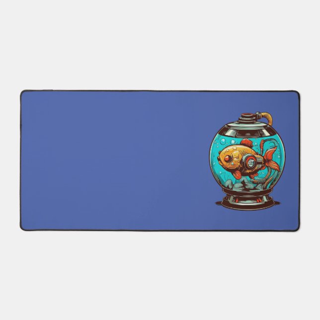 Mech fish desk mat (Front)