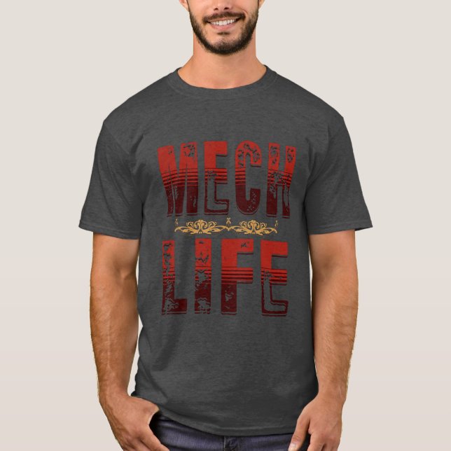 Mech Life, battle tech shirt (Front)