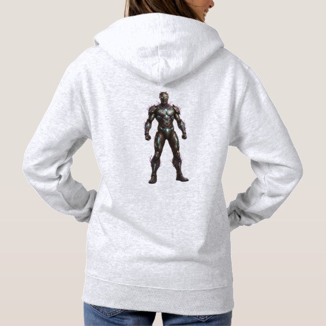 Mech Warrior Hero Pullover SciFi Gamer BOLD (Back)