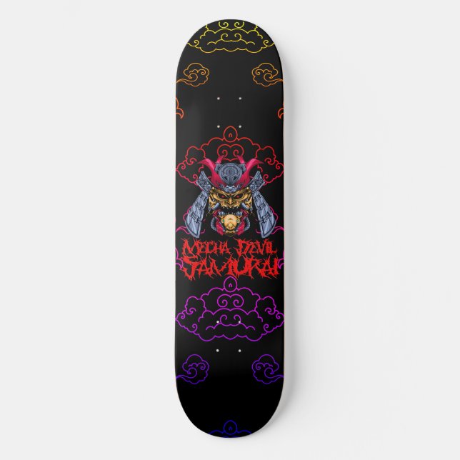 Mecha Devil Samurai  Skateboard (Front)