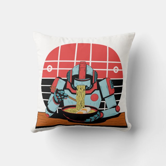 Mecha Ramen  Cushion (Back)