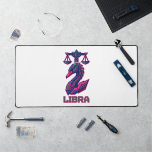Mecha SciFi Cyber Libra Zodiac Gaming Armour Desk Mat