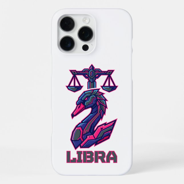 Mecha SciFi Cyber Libra Zodiac Gaming Armour iPhone Case (Back)