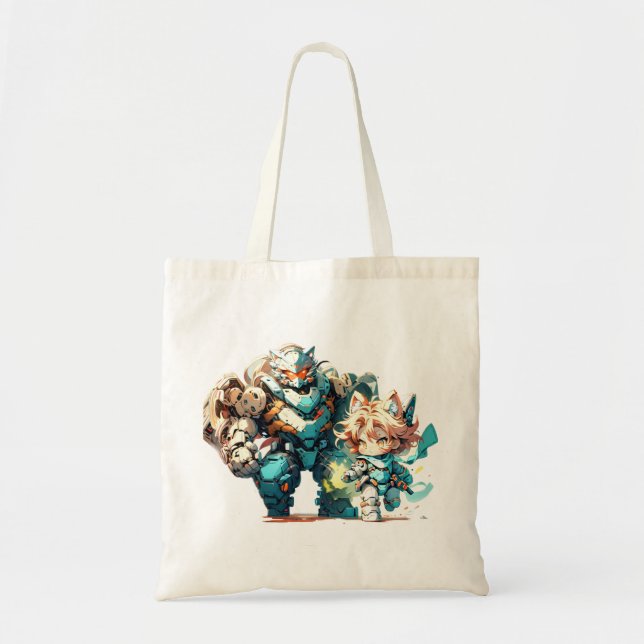 MechaCat Tote bag - Ragdoll  (Front)