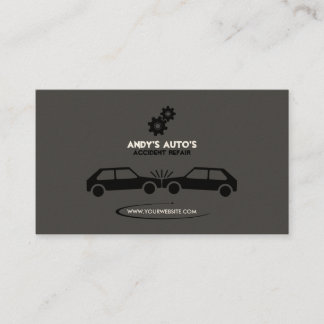 Mechanic/Accident Recovery (Gray BG) Business Card