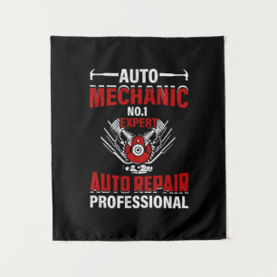 Mechanic Auto Mechanic No 1 Expert Tapestry