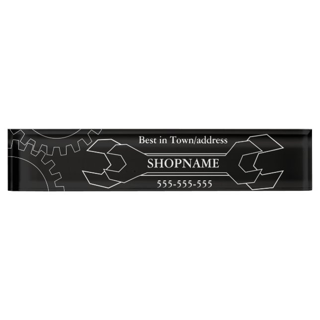 Mechanic/Auto Shop Nameplate (Front)