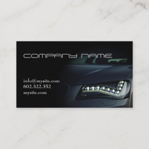 Mechanic Automotive Black Fast Speed Modern Business Card