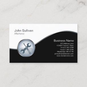 Mechanic Automotive Transport Elegant Tools Icon Business Card