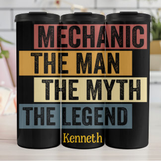 Mechanic: Bold & Empowered Inspirational Graphic Thermal Tumbler