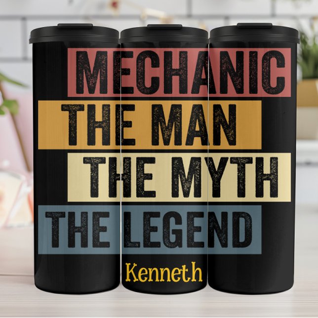 Mechanic: Bold & Empowered Inspirational Graphic Thermal Tumbler (Creator Uploaded)