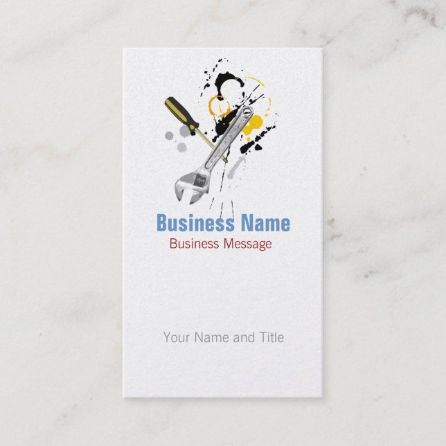 Mechanic Business Card (Front)