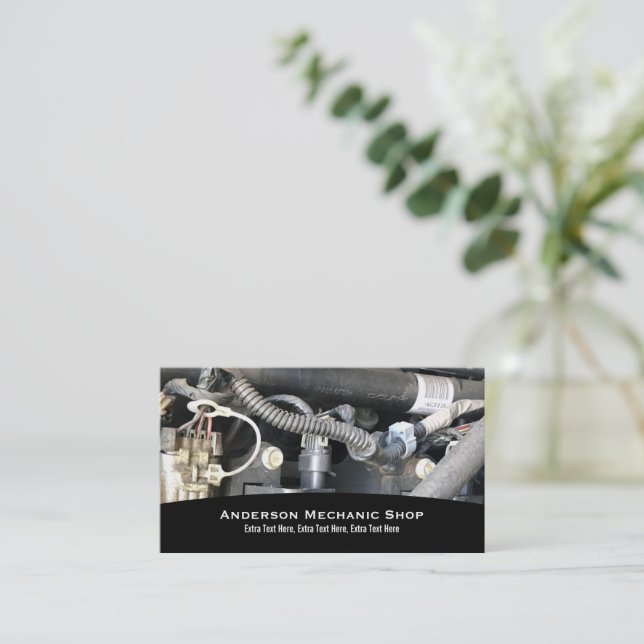 Mechanic Business Card (Standing Front)