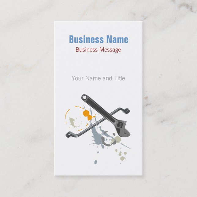 Mechanic Business Card (Front)