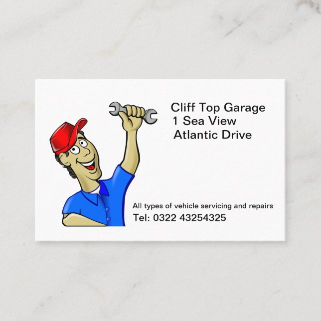 Mechanic Business Cards (Front)