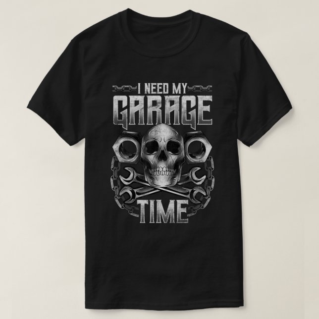 Mechanic Car Fixing Garage Engineer Tools Gift Dad T-Shirt (Design Front)