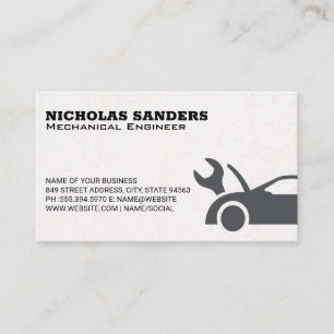 Mechanic Car Service Business Card
