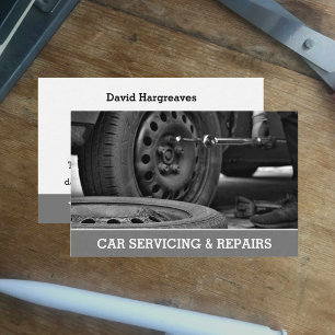 Mechanic Car Servicing & Repairs Calling Card. Business Card