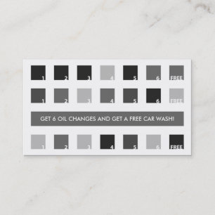 MECHANIC customer appreciation (mod squares) Loyalty Card
