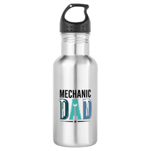 Mechanic Dad Vintage Tool Typography Design_1 532 Ml Water Bottle
